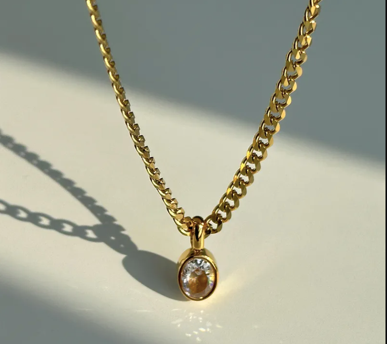 Halo Drop Necklace