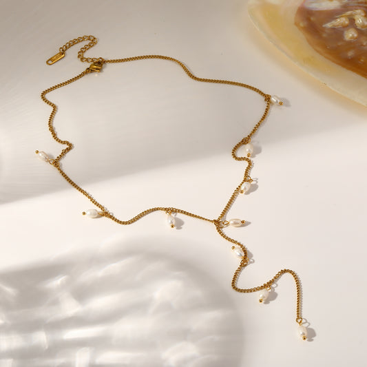 Perla Drop Necklace