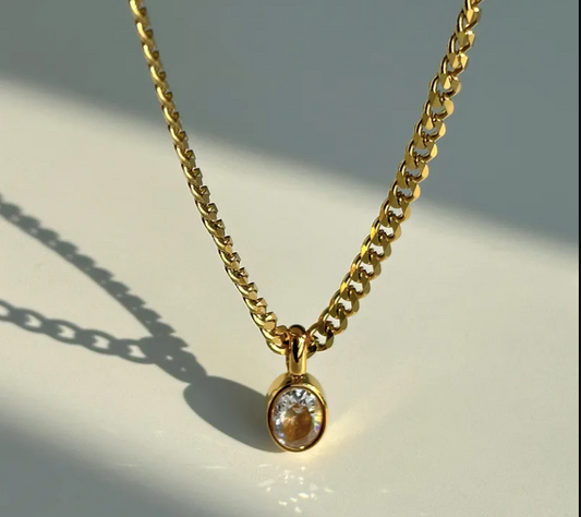 Halo Drop Necklace